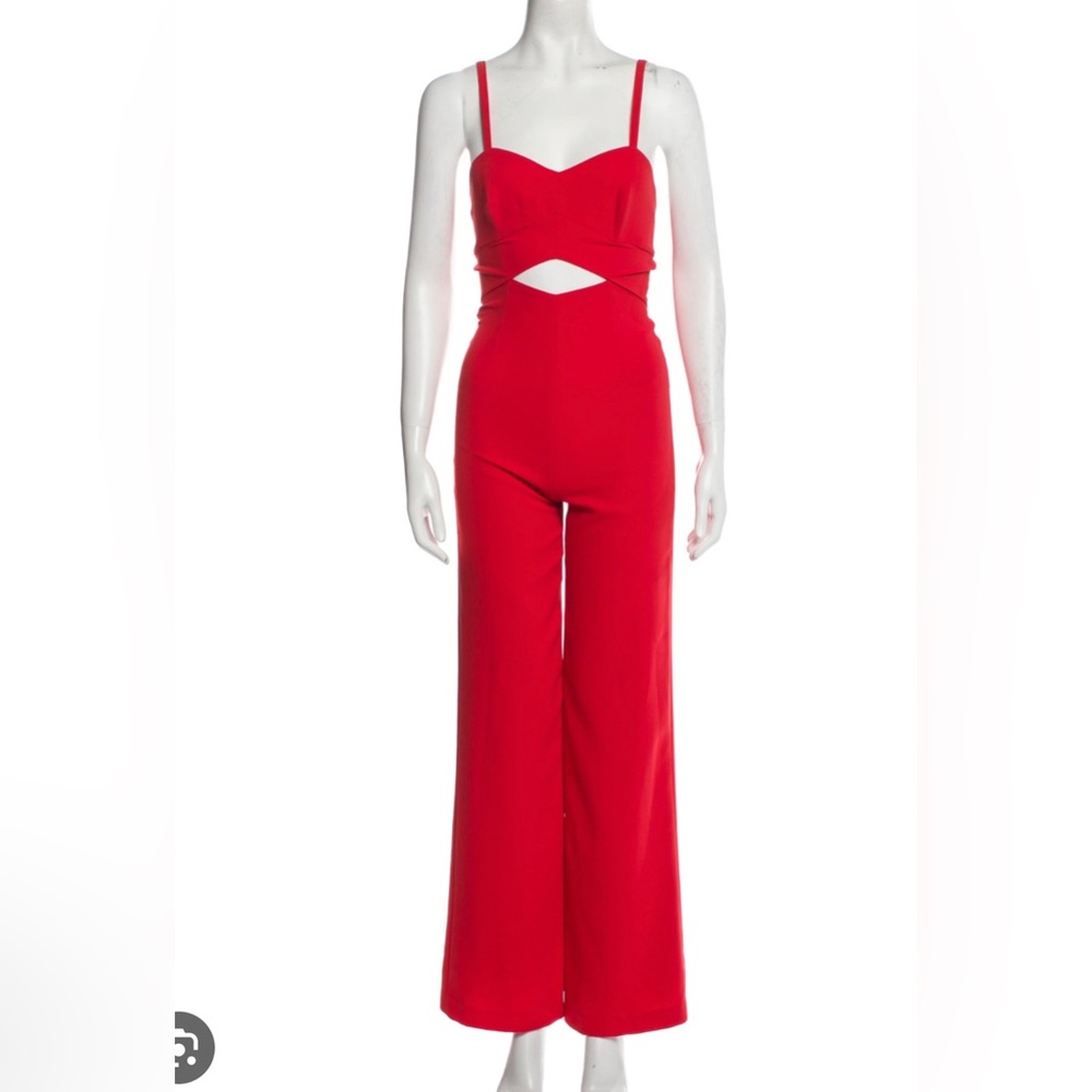 Intermix Red Cutout Jumpsuit ONLY WORN ONCE